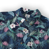 Vintage Dark Aloha Pattern Hawaii Shirt - The Palmix
